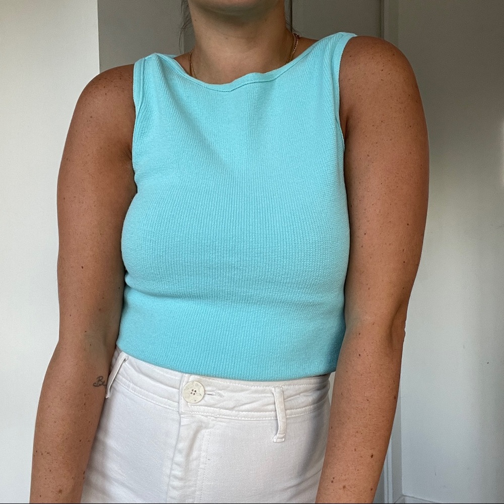 VINTAGE DYNAMITE NEON BLUE TANK